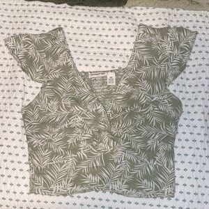 Linen Crop Top